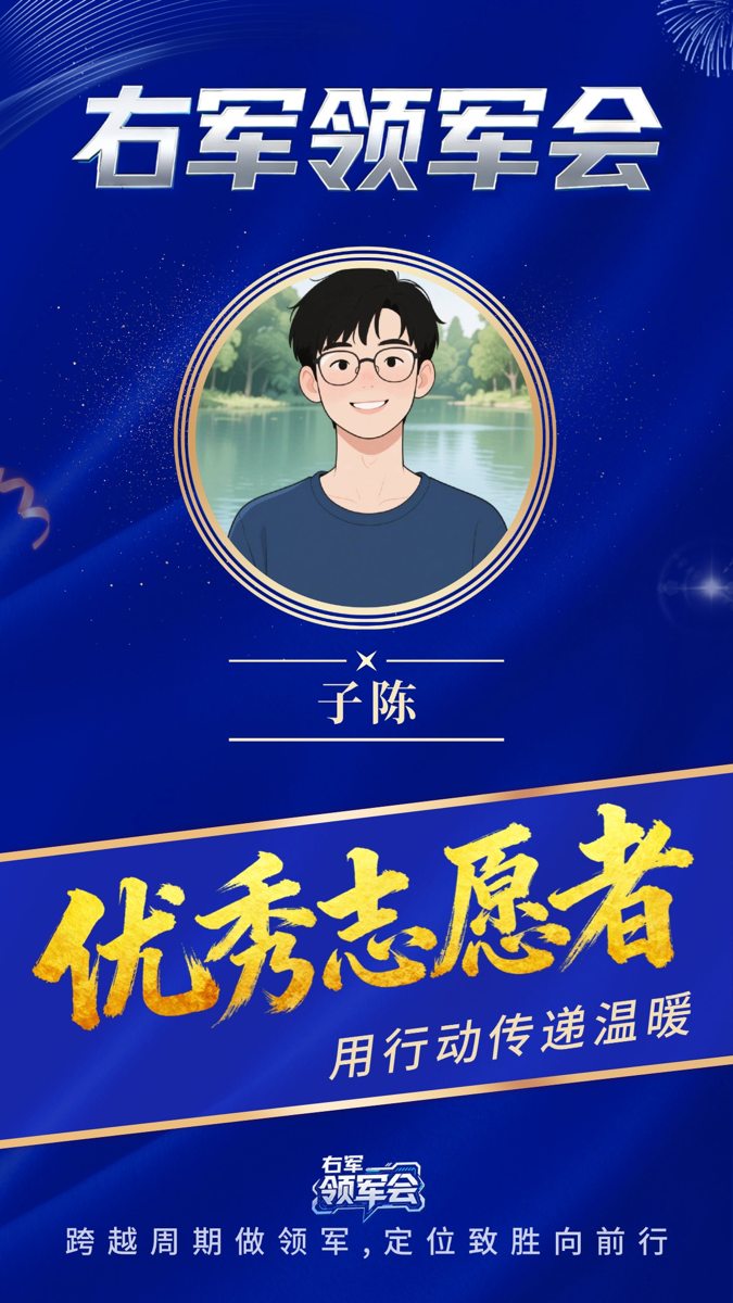 优秀志愿者海报